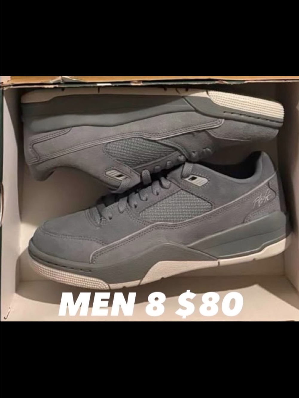 Jordan Men's Grey Low-Top Sneakers